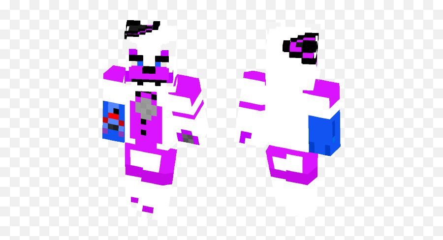 Download Fnaf Sister Location Funtime Freddy Minecraft Skin - Skindex Fnaf Sister Location Minecraft Skin Png,Funtime Freddy Transparent