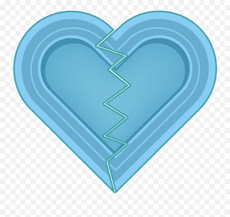 Broken Heart Icon Sweet Blue - Girly Png,Heart Icon