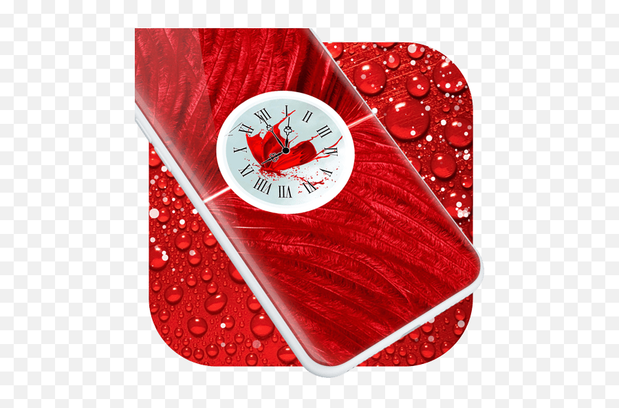 Red Clock Live Wallpaper 10 Apk Download By Paris Png Icon - free  transparent png images 
