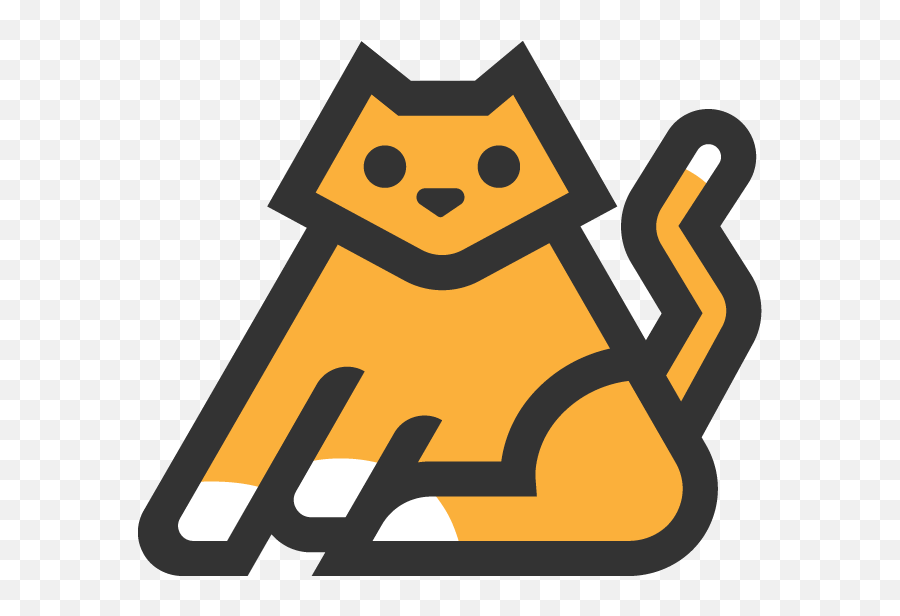 Download Hd Kitty Cat Logo Bootstrap - Orange Cat Logo Png,Cat Logo Png