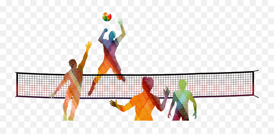 Drawing Sport Volleyball Transparent - Volleyball Player Volleyball Clipart Png,Volleyball Transparent Background
