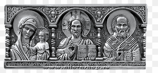 Auto Icon Of Silver With St - Antique png
