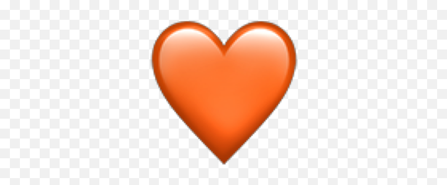 Orange Heart Emoji Iphone Freetoedit - Heart Png,Iphone Heart Emoji Png