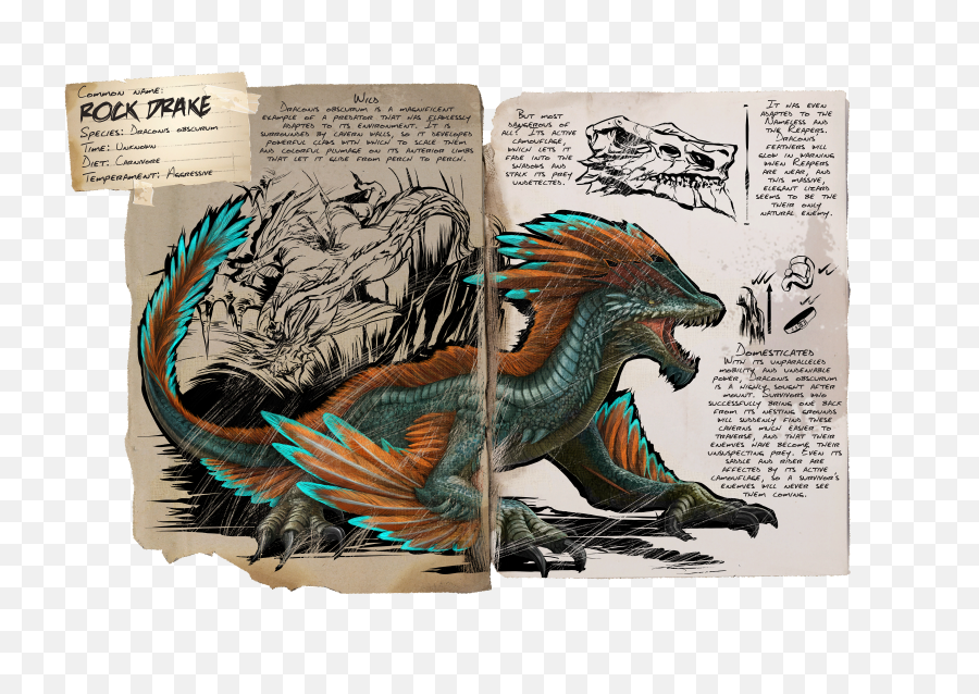 Rock Drake - Official Ark Survival Evolved Wiki Ark Survival Evolved Dinosaurs Png,The Rock Png
