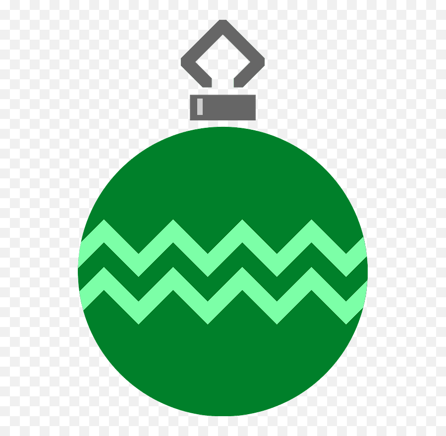 Simple Green Tree Bauble Public Domain Vectors - Clipart Christmas Ornament Vector Png,Green Tree Icon