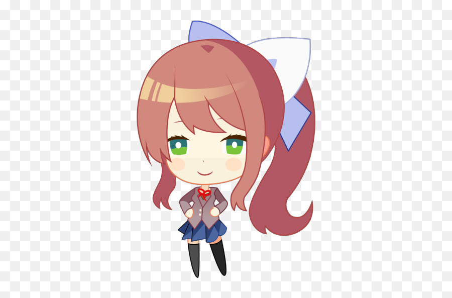 Just Monika Apk Download For Windows - Latest Version 101 Ddlc Monika Chibi Png,Monika Doki Doki Icon