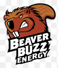 Beaver Buzz - Dam Good Energy Drinks Made with Real Cane Sugar Logo png