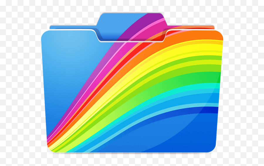 Folder Color - Horizontal Png,Geometry Dash Rainbow Icon