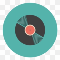 Free Music Flat Icon Vinyl Record 1206478 Png With
