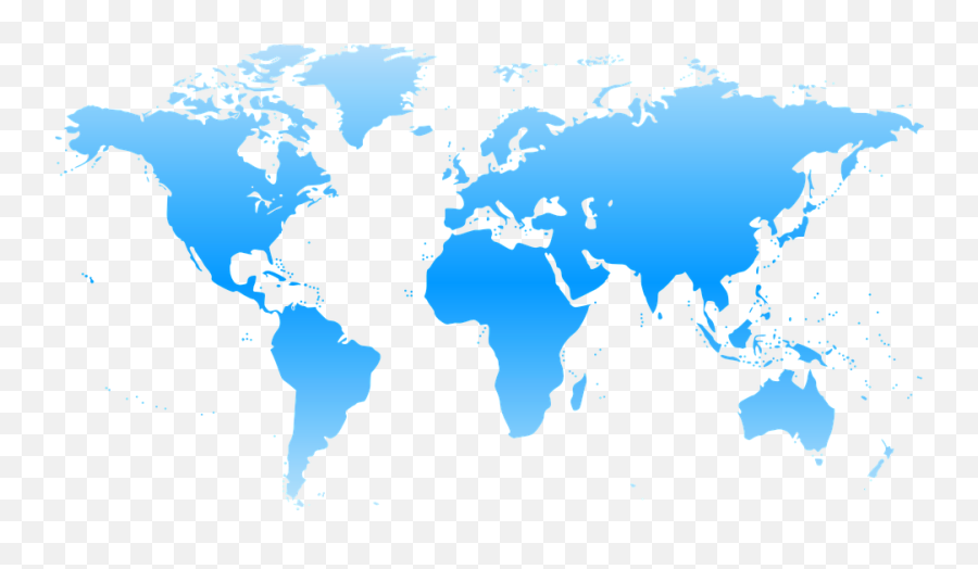 World Map Blue Png Transparent - Legal To Own A Katana,World Map Transparent Background