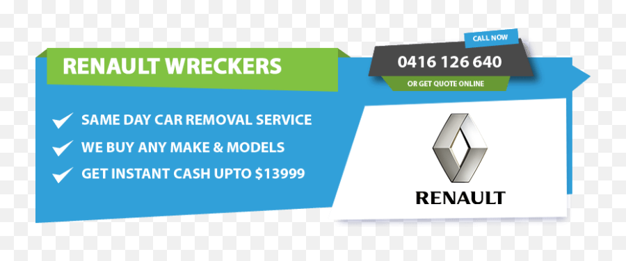 Renault Wreckers Melbourne Cash Upto 15999 Free Removal - Graphic Design Png,Renault Car Logo