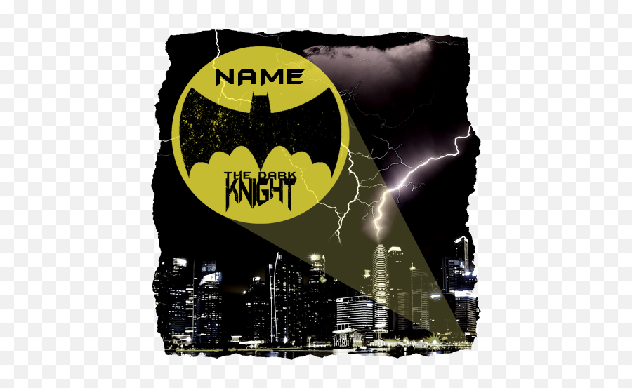 Custom Batman T Shirt - Poster Png,Bat Signal Png