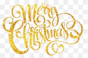 Graphics Merry Christmas Clipart - Feliz Natal Dourado Png