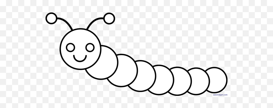 Library Of Black And White Png Free - Clip Art Insects Black And White,Caterpillar Png