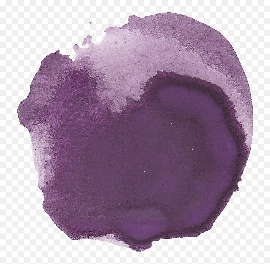 6 Purple Watercolor Circle Png