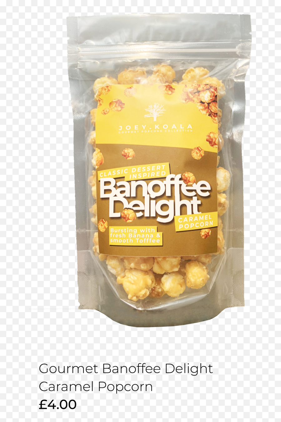 Download Gourmet Banoffee Delight Popcorn 100gr Joey - Kettle Corn Png,Pop Corn Png