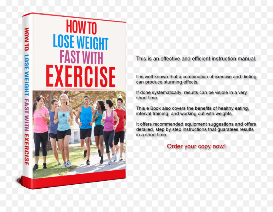 Download Hd How To Lose Weight Fast With Exercise E Book - Weight Loss Png,Weights Transparent