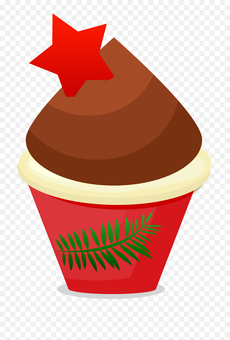 Cupcake Clipart Transparent Png - Christmas Treats Clipart Png,Cupcake Clipart Png