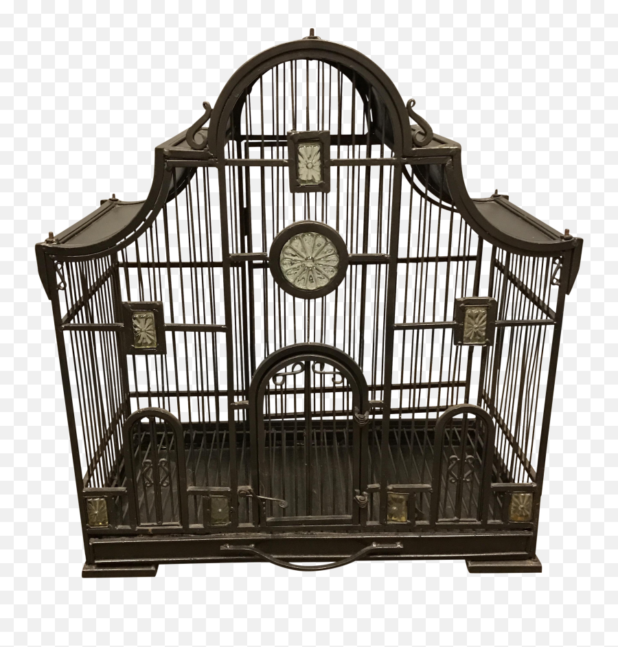 Download Victorian Wrought Iron Bird - Cage Png,Bird Cage Png