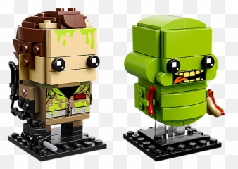 Lego Peter Venkman U0026 Slimer 41622 - Brickheadz Slimer Png,Slimer Png