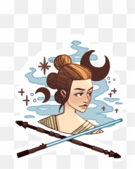 Star Wars Rey Dessins Faciles - Star Wars Stickers Rey Png,Rey Png
