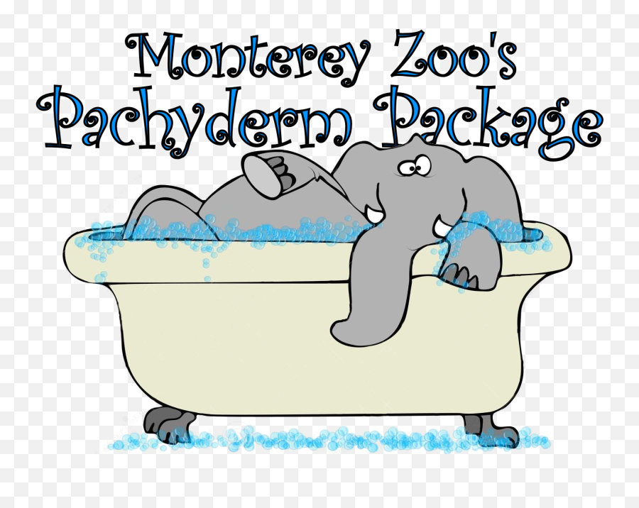 Download Pachyderm Package Logo - Elephant In A Bathtub Elephant In Bathtub Png,Bathtub Png