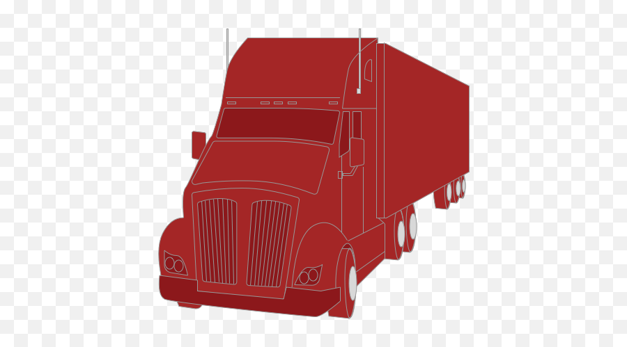 Download Hd Semi Truck Icon Png Transparent Image - Trailer Truck,Semi Truck Png