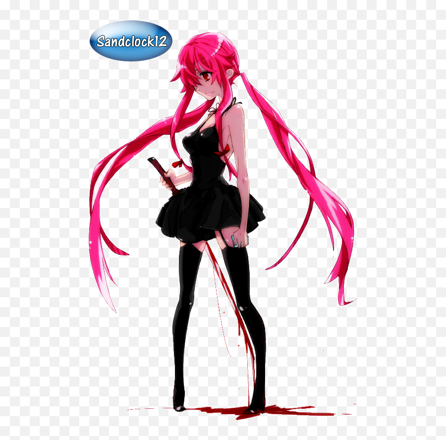 Gasai Yuno - Mirai Nikki Creditos A Su Autor With Images Yuno Gasai Yandere Quotes Png,Yuno Gasai Png