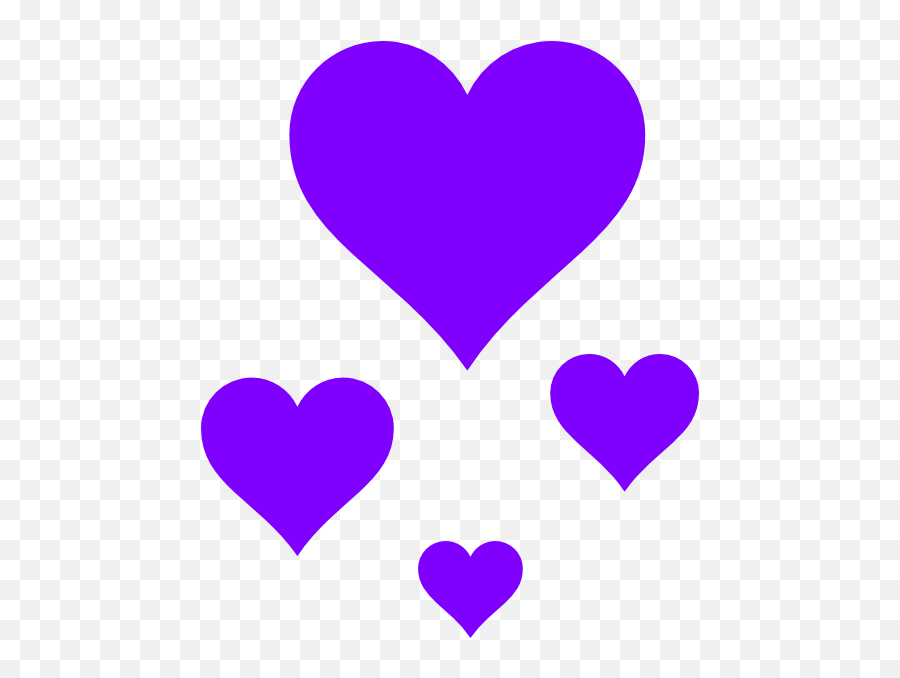 Download Hd Hearts Clip Art - Blue Love Heart Png Small Purple Hearts Clipart,Purple Heart Png