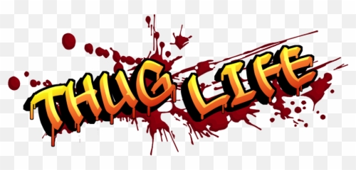 Download Thug Art Text Life Royale - Logo Of png