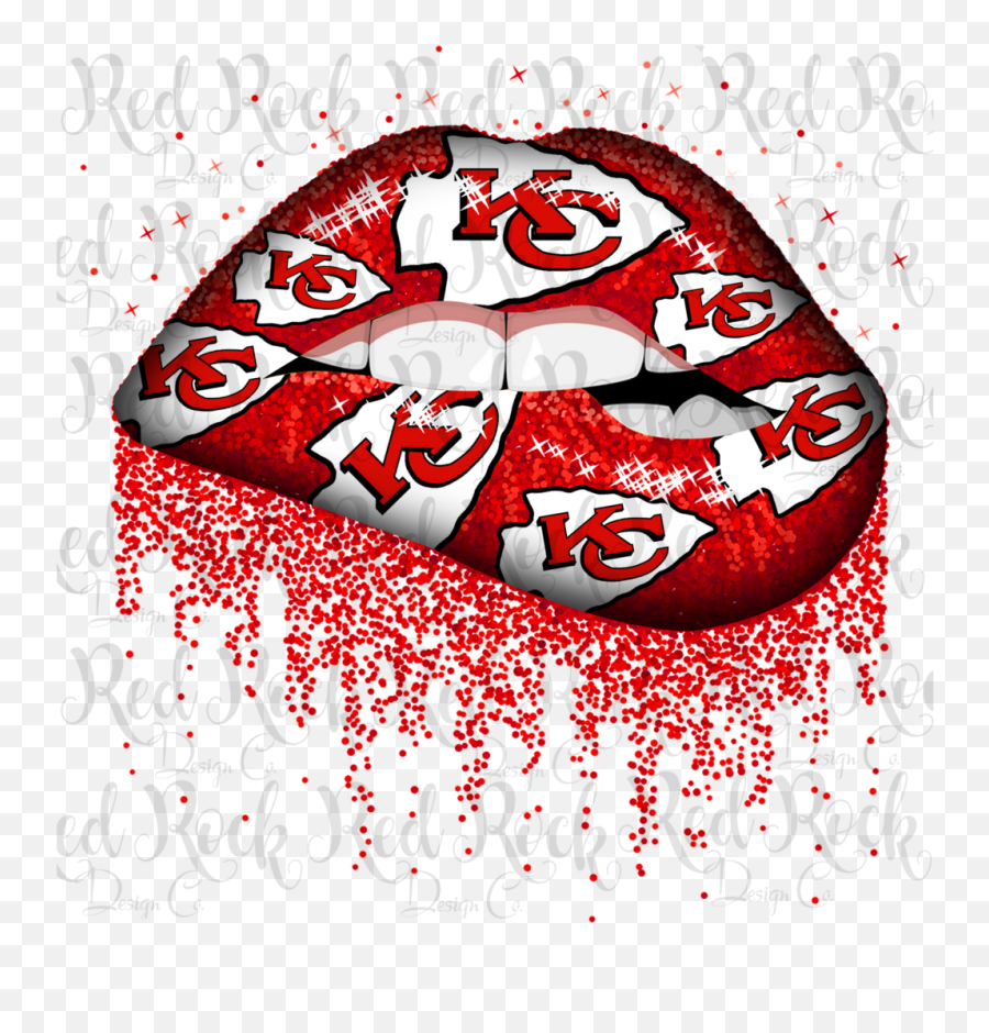 Download Kc Chiefs Glitter Lips - Kansas City Chiefs Clipart Png,Chiefs Logo Png