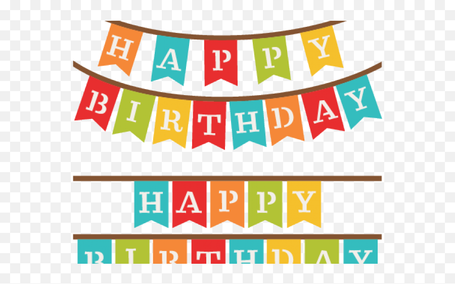 Happy Birthday Banner Png Clipart - For Party,Happy Birthday Banner Png