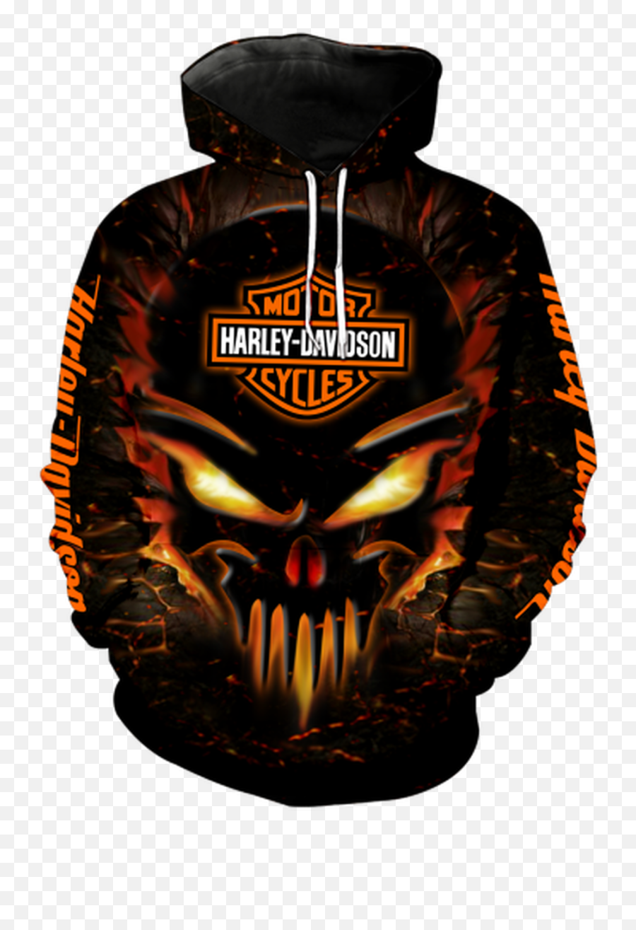 Official - Harleydavidsonmotorcyclepulloverskullhoodies3dgraphicprintedneonglowingskulldesignfeaturingofficialcustomharleylogos U0026 Sublimated Hoodies Png,Raiders Skull Logo