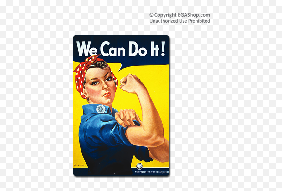 Wwii Poster Rosie The Riveter - History Month Free Png,Rosie The Riveter Png