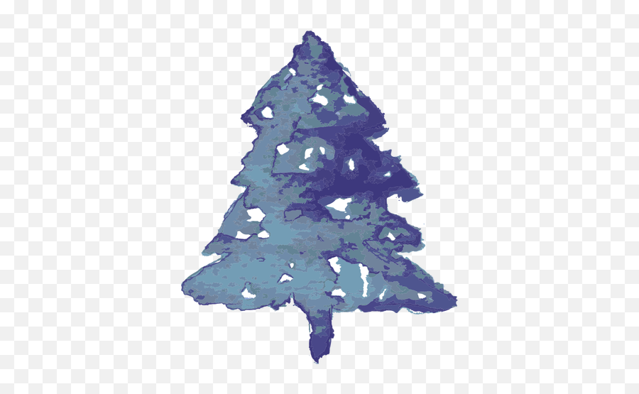 Blue Pine Tree Watercolor - Transparent Png U0026 Svg Vector File Arbol De Navidad Azul Vexels Png,Pine Tree Transparent