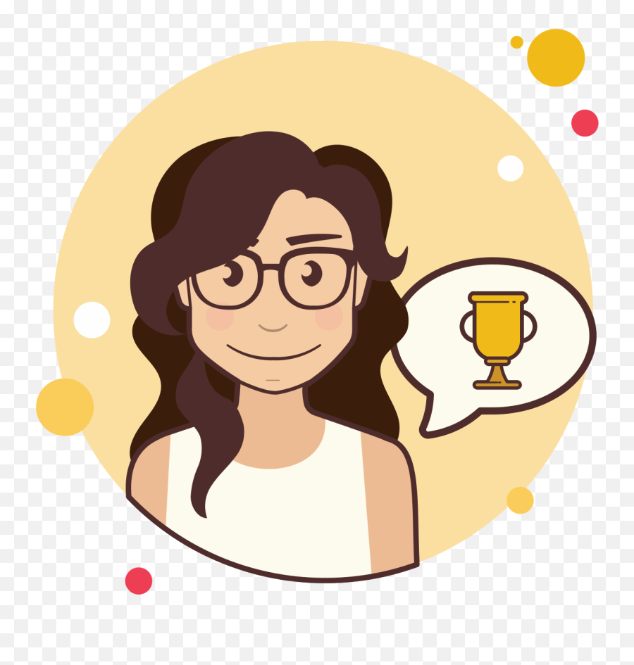 Long Hair Girl Trophy Icon - Girl With A Trophy Png,Hair Icon
