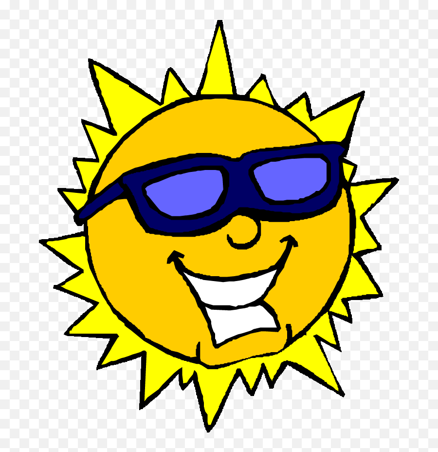 Clip Art Of Cool Sunny Free Image Download - Good Weather Sunny Clipart Png,Sunny Day Icon