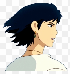 Myspace - Howl Black Hair Transparent png