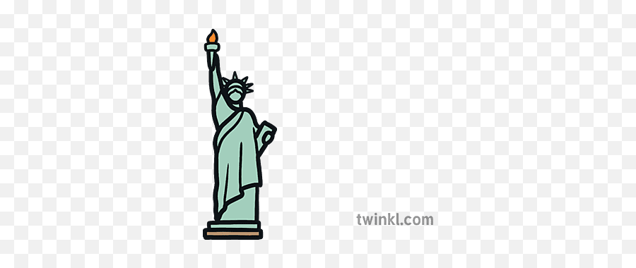 Statue Of Liberty Map Icon Landmark New - Religion Png,Map Of Usa Icon
