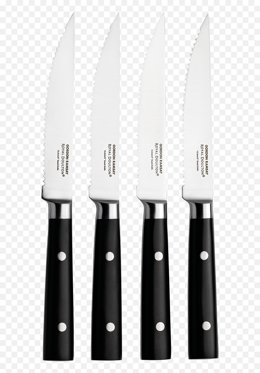 Kitchen Black 4 - Piece Steak Knife Set Steak Knife Png,Gordon Ramsay Icon