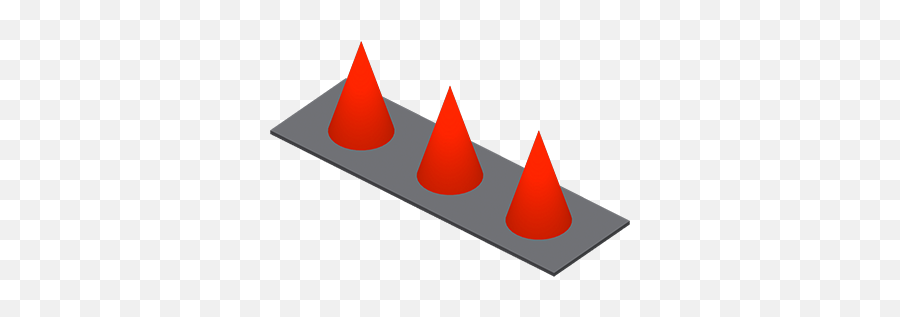 Asset Library - Vertical Png,Zig Zag Cones 3d Icon