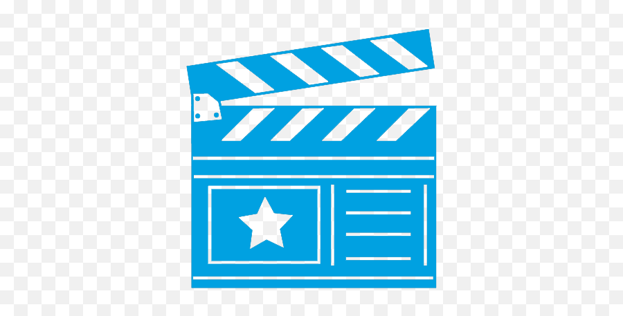 School And College Events - Movies Icon Png Blue Full Size Film Clapper Png,Movies Icon