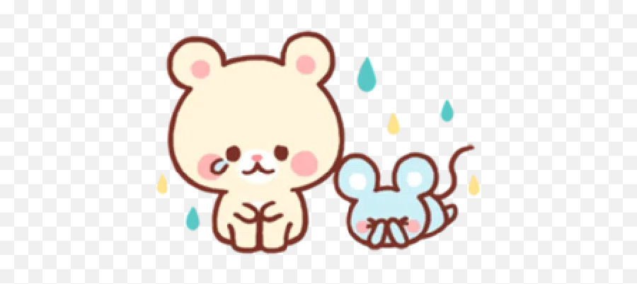 Bear U0026 Bunny Sticker Pack - Stickers Cloud Girly Png,Korilakkuma Icon