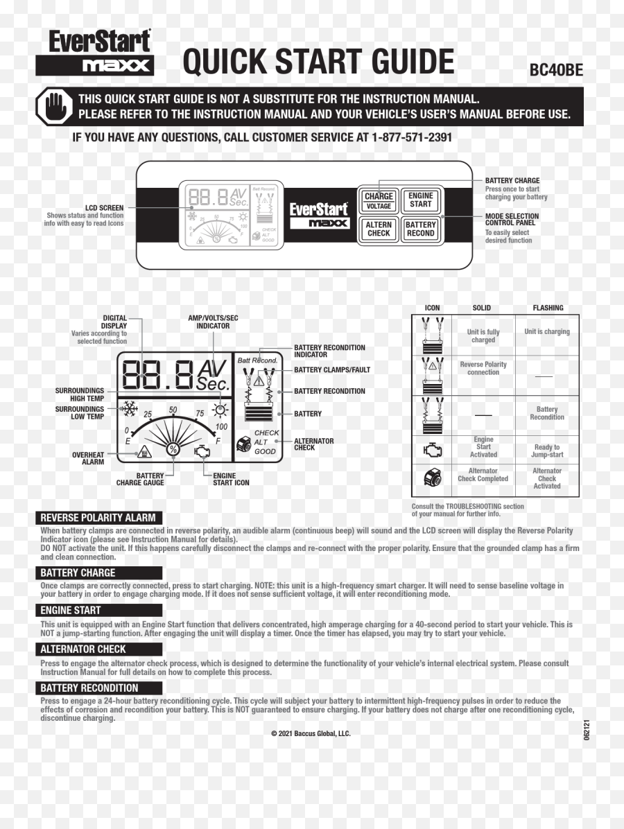 Everstart Bc40be Automotive Bench Battery Charger And - Everstart Maxx Battery Charger Bc50be Manual Png,What Happened To My Battery Icon