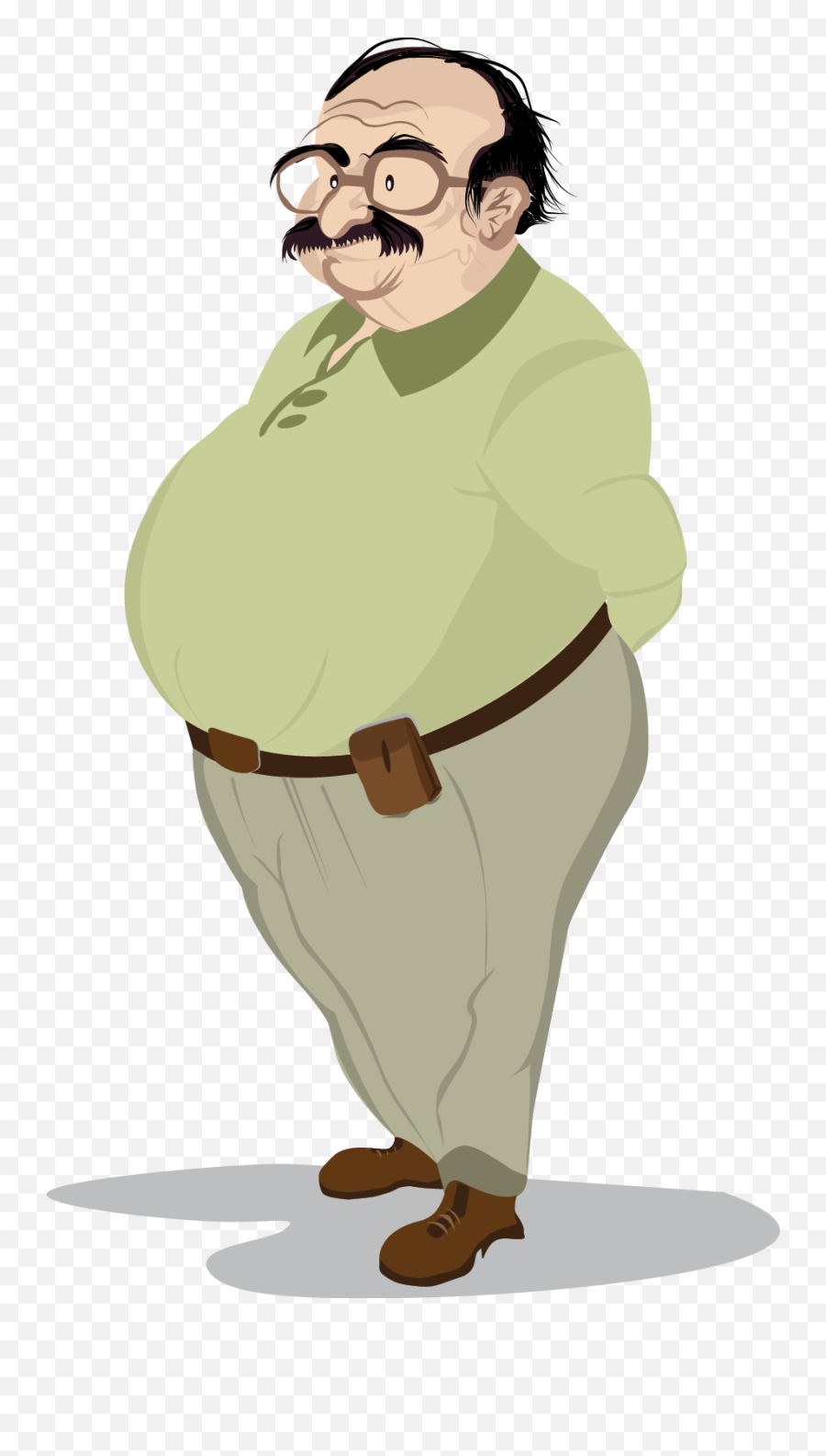 Download Fatman Illustration Fat Man - Fat Man Cartoon Png,Fat Man Png