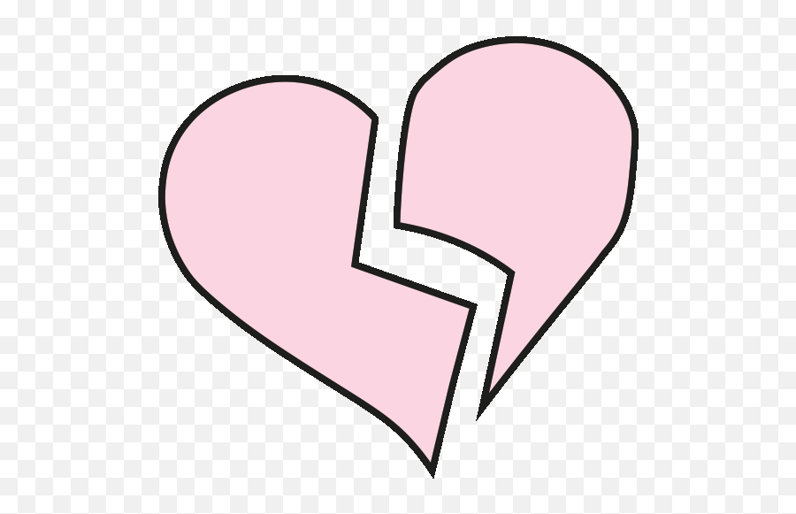 Pink Clipart Broken Heart Picture 1901468 - Clip Art Png,Pink Heart Transparent Background
