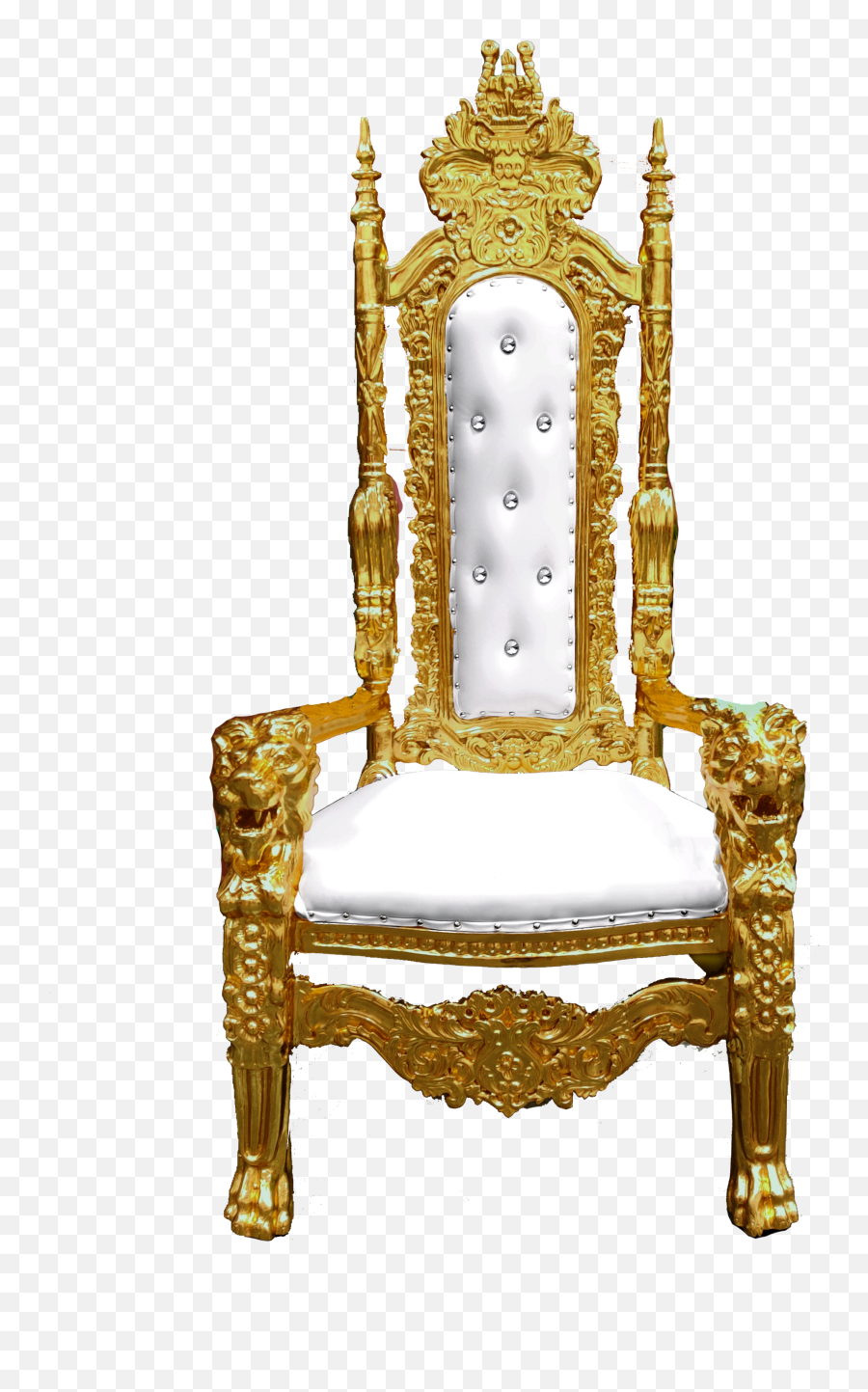 King Throne Chair - Gold Throne Chair Png,Throne Chair Png
