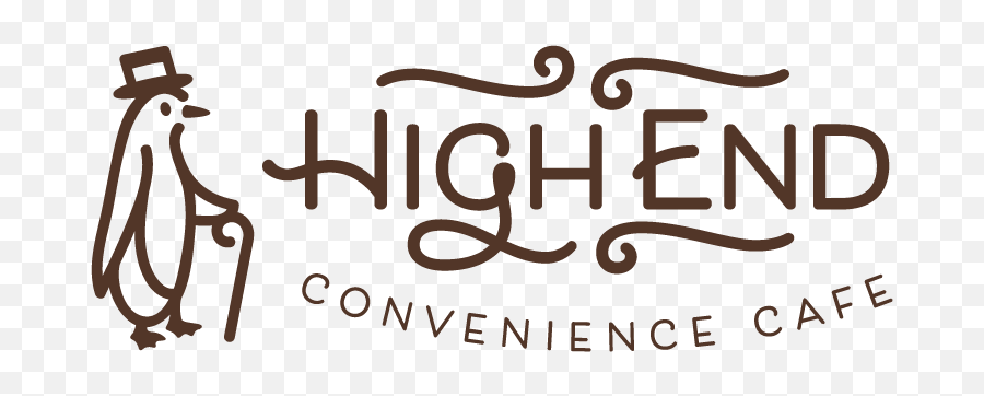 High End Convenience Cafe Logo - Kyle Loranger Design Calligraphy Png,Cafe Logos