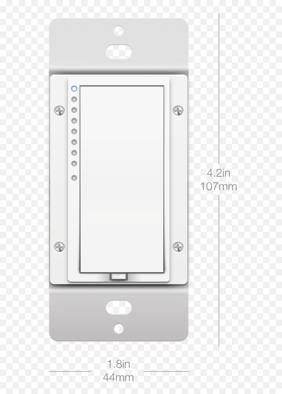 Download Dimensions - Us Light Switch Feature Phone Png,Light Switch Png