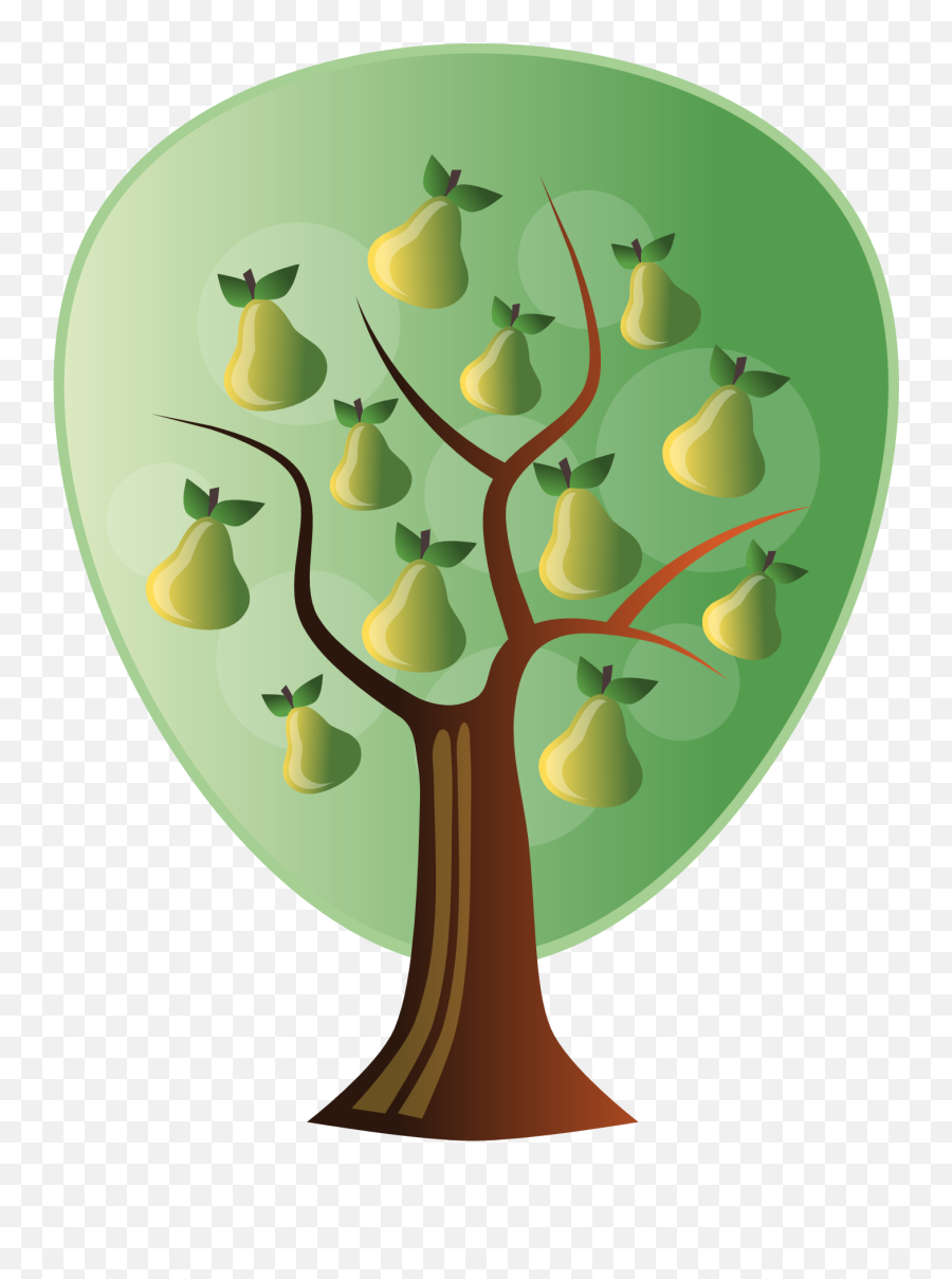 Download Pear Tree Clipart Translucent - Pear Tree Clipart Pear Tree Clipart Png,Tree Clipart Png